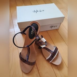 Summery Wedge Sandals  multicolor priced 2 for 1 <BrandNew>